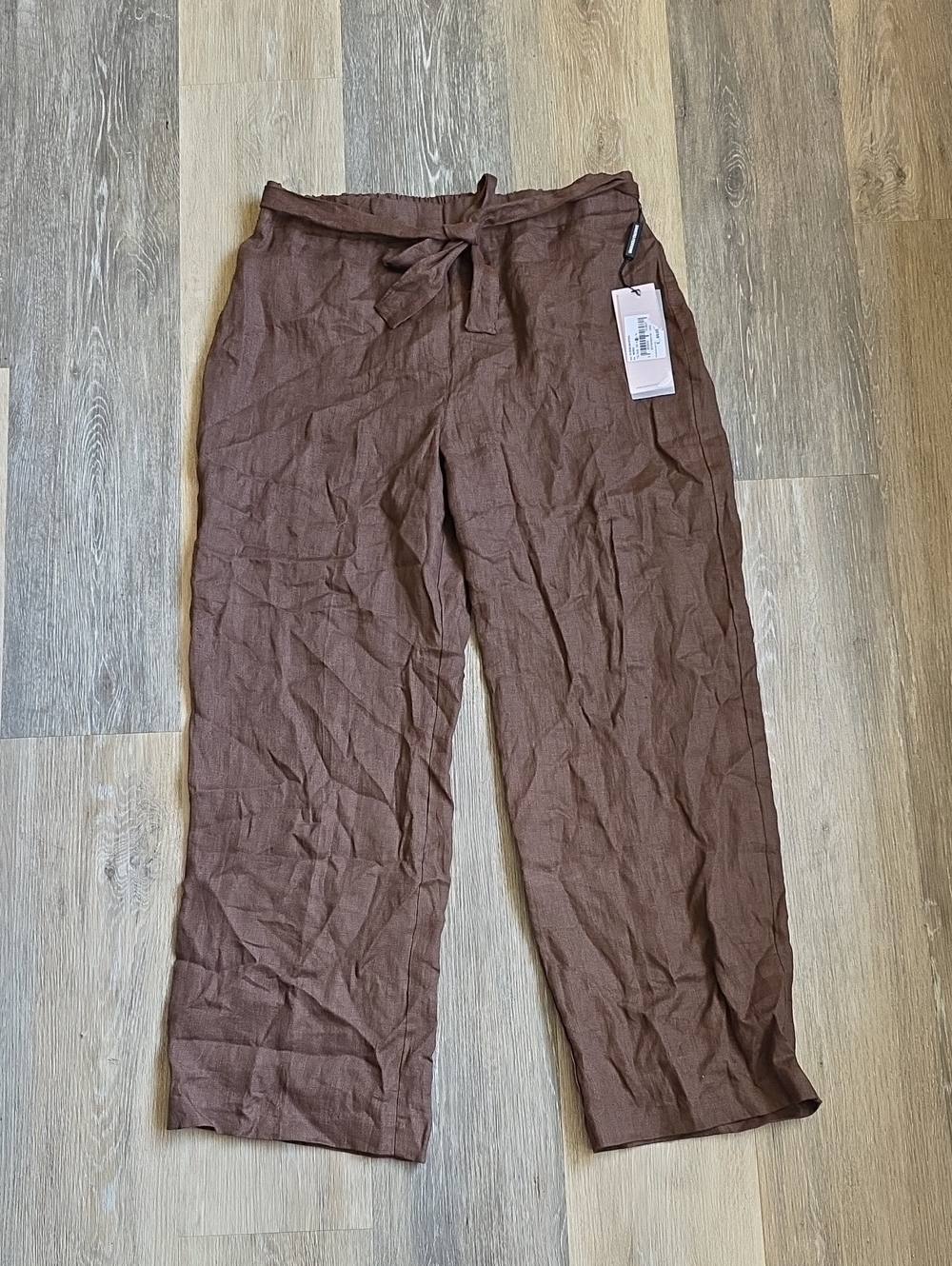 Sandro Ferrone Tie-Waist Wide Leg Pants